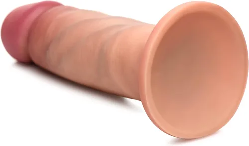 Vista 6 de CURVE TOYS Consolador Jock de doble densidad de 6 pulgadas para hombres, mujeres y parejas. Consolador de silicona de alta calidad ultra realista