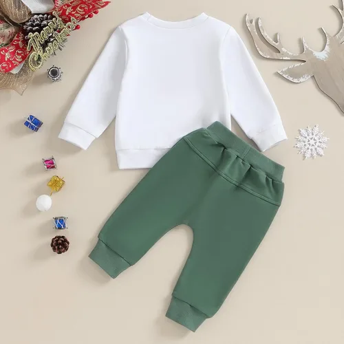 Vista 4 de Foidiccx Conjunto de ropa de otoño e invierno para bebé niño y niña