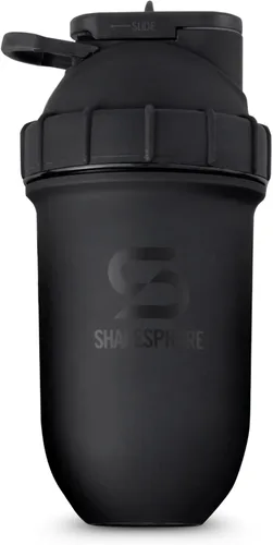 Vista 11 de SHAKESPHERE Botella agitadora de acero inoxidable - Botella agitadora de proteína aislada de 24 oz para bebidas frías y calientes - Ideal