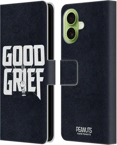 Vista 137 de Head Case Designs Funda de piel con licencia oficial de Peanuts Charlie Brown Good Grief Rock Tees compatible con Apple iPhone 11 Charlie Brown Buen