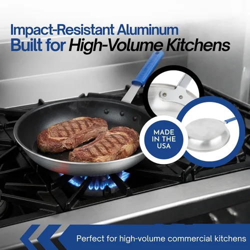 Vista 4 de Vollrath Wear-Ever CeramiGuard II sartén para freír con mango, Plateado