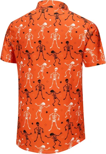 Vista 225 de KYKU - Camisa hawaiana funky para hombre, ropa tropical para vacaciones en Palm Beach