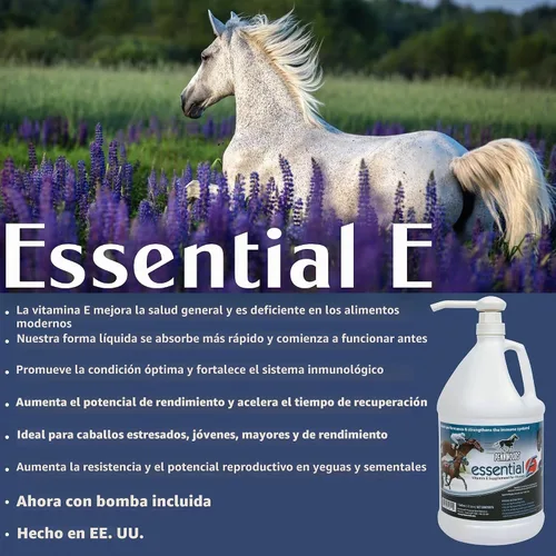 Vista 6 de Pennwoods Essential E: Suplemento equino de vitamina E para la salud, el rendimiento, la recuperación y la nutrición del caballo - 1 galón
