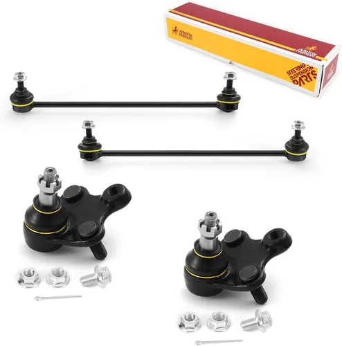 Vista 152 de Metrix Premium Chassis Parts - Juego de 4 piezas de articulación de rótula superior y barra estabilizadora delantera para Ford Ranger RWD 1998-2011