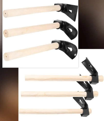 Vista 8 de Juego de herramientas para tallar madera para carpintería Adze, incluye adze recto, curva grande Adze y curva pequeña Adze (3PCS)