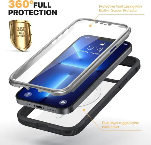 Vista 342 de DIACLARA - Funda transparente compatible con iPhone XR 6.1 pulgadas 2018