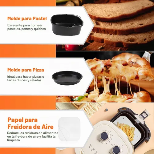Vista 4 de Accesorios para freidora de aire para Cosori, 10 piezas cuadradas accesorios para COSORI 5.8 cuartos de galón, 6.0 cuartos de galón, Instant Vortex