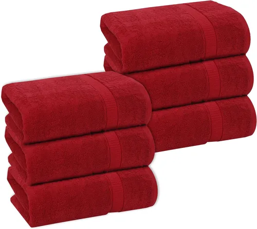 Vista 39 de GOLD TEXTILES Juego de 24 toallas de baño negras de alta absorción, multiusos, secado rápido, para piscina, gimnasio, hotel, spa