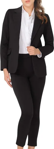 Vista 4 de Marycrafts - Conjunto de pantalón y blazer de negocios para mujer