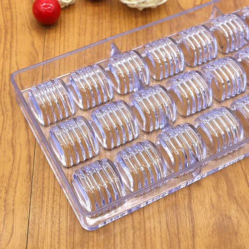 Vista 6 de HAPYLY - Molde para chocolate con forma cilíndrica de 24 cuadrículas, para chocolate, para hacer chocolate, policarbonato