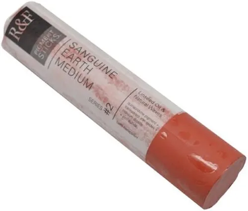Vista 192 de R&F Handmade Paints - Pigmento profesional al óleo en barra, naranja lizarina, 6.4 fl oz