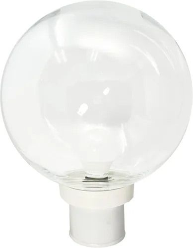 Vista 11 de KASTLITE Accesorio de iluminación combinado de poste de lámpara Lente acrílica transparente de 10 pulgadas con instalador negro y montaje