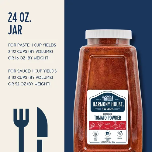 Vista 7 de Polvo de tomate disecado Harmony House Foods.