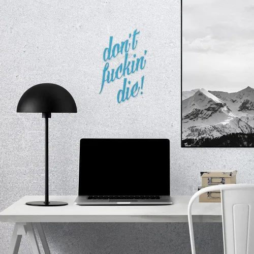 Vista 7 de Calcomanías Transparentes de Dont Fuckin Die (Azul Celeste) Calcomanías de Vinilo Premium Impermeables para Laptop Teléfono Accesorio Casco Ventana