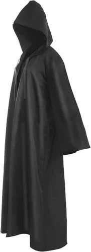Vista 2 de Men Cloak Unisex Adult Robe Anime Cosplay Costume Kids Cape with Headband and Ring Halloween Cosplay Costumes