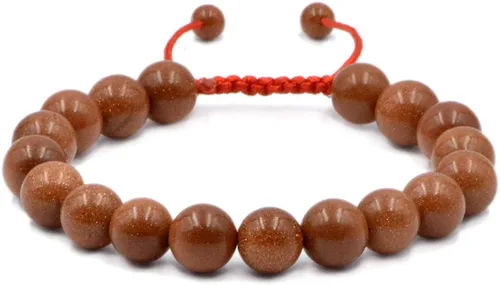 Vista 33 de AD Beads - Pulseras de gemas naturales de 0.39 pulgadas, cristales de sanación, macramé ajustable de 7 a 9 pulgadas