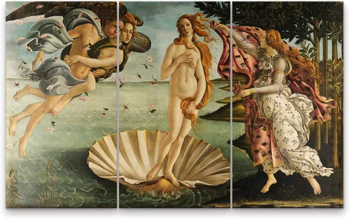 Vista 33 de Niwo ART - Bandera, serie de pinturas más famosas del mundo, lienzo para pared, decoración del hogar, envoltura de galería, estirado, enmarcado