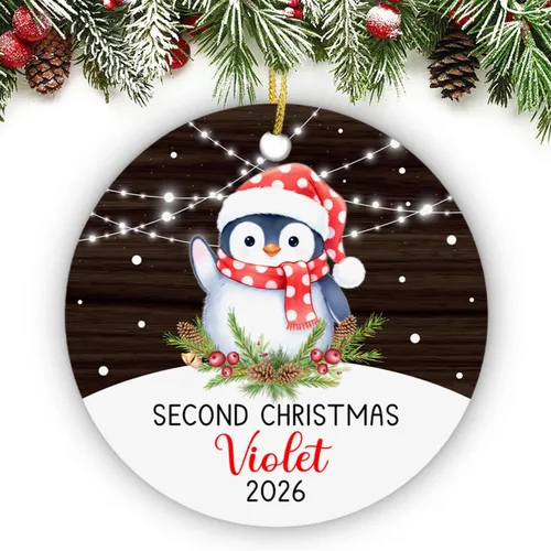 Vista 20 de Adorno de conejito de bebé, adorno personalizado con nombre y año para recién nacido 2026, decoración de conejo de Navidad personalizada, regalo