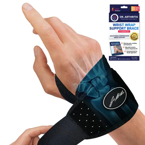 Vista 11 de Muñequera desarrollada por doctor, envolturas de muñeca para artritis del túnel carpiano, tendinitis, soporte de mano, ideal para fitness