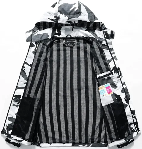 Vista 3 de Chaqueta impermeable y rompevientos para hombre ligera y transpirable