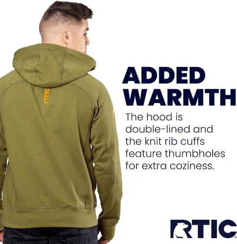 Vista 13 de RTIC Sudadera con capucha impermeable con cremallera para hombre, de manga larga, resistente al agua, para exteriores