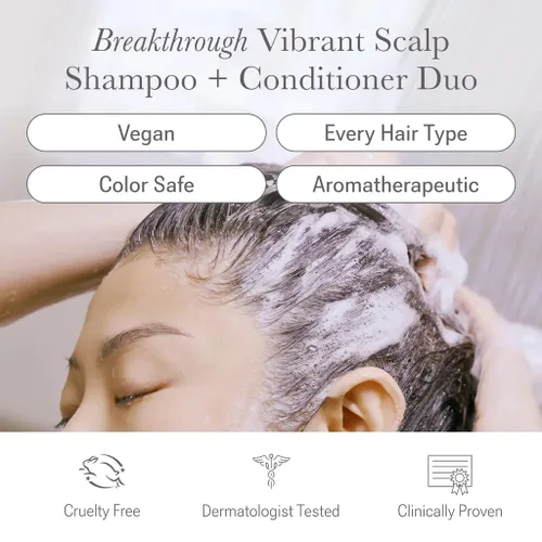 Vista 6 de NULASTIN Champú + acondicionador Duo - Champú vibrante para cuero cabelludo (10 onzas líquidas) y acondicionador de cabello vibrante para el cuero
