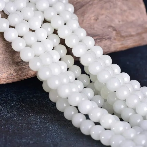 Vista 48 de 6mm Cuentas Redondas de Granate para Hacer Joyería DIY, Poder Curativo de Cristal, Piedras Preciosas Sueltas para Hacer Pulseras y Collares, Hilo