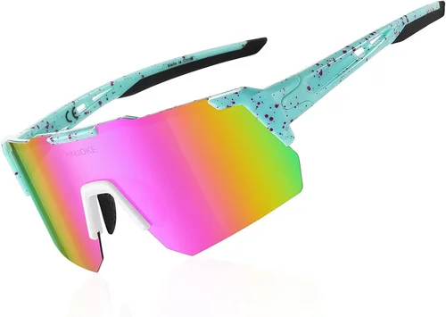 Vista 8 de Sports Polarized Sunglasses, UV 400 Protection Sun Glasses Women, Mens Glasses for Cycling Biking Running