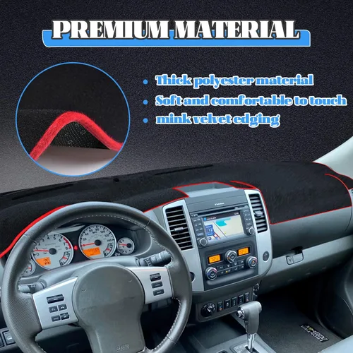 Vista 5 de Funda para salpicadero Alfombrilla para salpicadero Alfombrilla para tablero a medida para Nissan Frontier 2007-2019 para Suzuki Equator 2009-2012