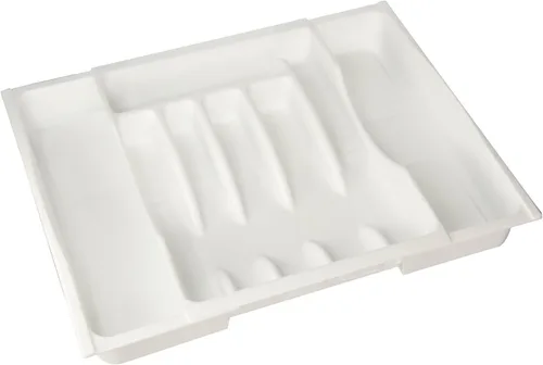 Vista 3 de Rubbermaid Bandeja ajustable para cubiertos, color blanco