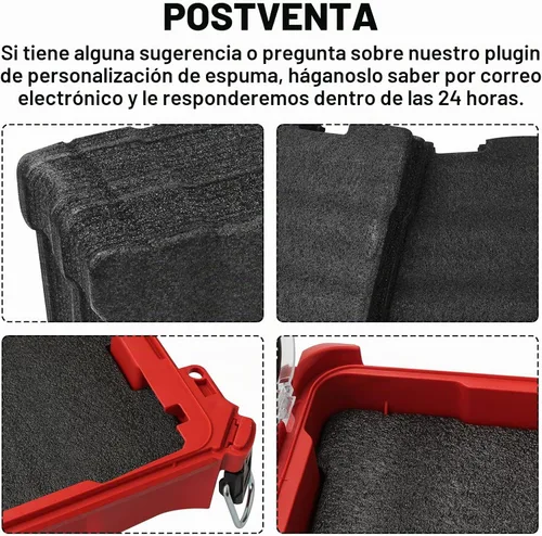 Vista 4 de 48-22-8435 Caja de herramientas de espuma para insertos de espuma Milwauke-e Packout (2PCS)