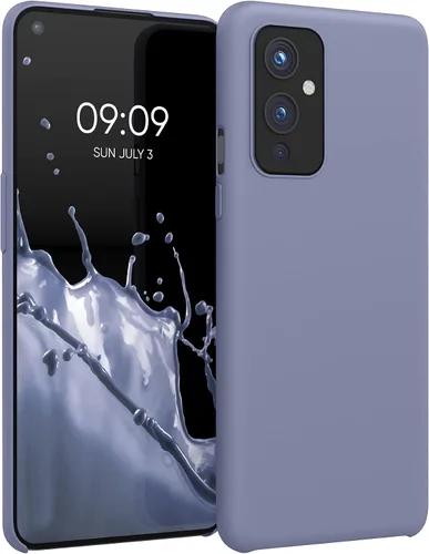 Vista 13 de kwmobile Funda compatible con OnePlus 9 (versión EU/NA) - Funda de silicona TPU con acabado suave - Rosa neón