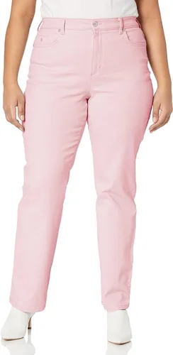 Vista 78 de Gloria Vanderbilt - Pantalones de mezclilla Amanda clásicos de tiro alto y pierna cónica petite para mujer Begonia Bloom
