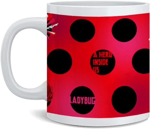 Vista 7 de Taza de cerámica con logotipo de Miraculous Ladybug and Cat Noir Adrien Agreste Cat Noir, serie de televisión de dibujos animados, película