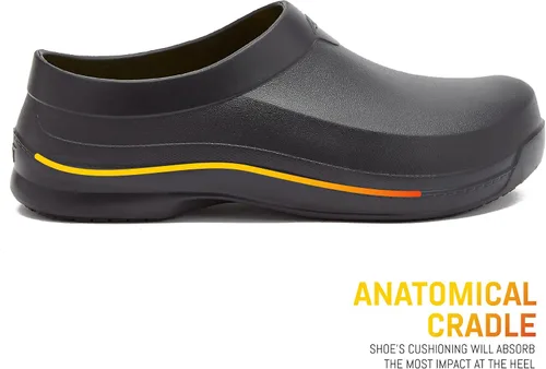 Vista 2 de Avia Flame - Zuecos antideslizantes para hombre, zapatos antideslizantes para servicio de alimentos, zapatos antideslizantes para restaurante