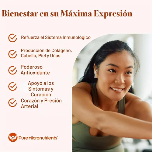 Vista 3 de Pure Micronutrients Vitamina C liposomal pura, suplemento de 1400 mg, 90 cápsulas, píldoras de ácido ascórbico VIT C de alta absorción