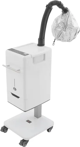 Vista 4 de Vaporizador de pelo vertical Nano Salon - Blanco - Vaporizador para el cabello - Reparación del cabello, acondicionamiento profundo - 500W