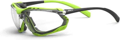 Vista 9 de Pyramex Proximity Safety Glasses Eye Protection, Amber H2X Anti-Fog Lente antivaho Amber H2x/Marco Negro
