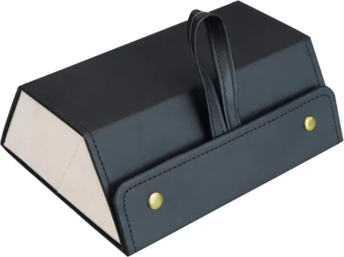 Vista 31 de LifeArt Caso duro de la lente de la cáscara, caso de gafas de sol portátil, Caso de la lente de cuero de la PU de moda, ligero 2lian_negro