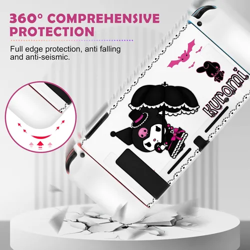 Vista 4 de DLseego Funda protectora para interruptor de conejo de diablo, carcasa de TPU suave, a prueba de golpes, resistente a los arañazos, con 4
