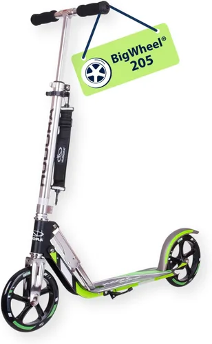 Vista 2 de HUDORA Scooter para niños de 8 años en adelante y adolescentes de 12 años en adelante, scooter para adultos con ruedas grandes, ligero y duradero