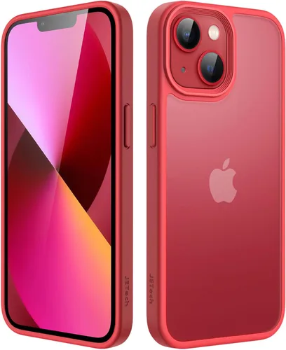 Vista 33 de JETech Funda mate para iPhone 13 de 6.1 pulgadas, a prueba de golpes, protección contra caídas de grado militar, cubierta trasera translúcida