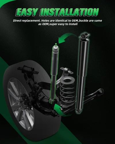 Vista 5 de SCITOO - Amortiguador trasero para Chevy compatible con Chevy 1996 1998 2000-2002 2007-2011 para Chevy Express 2500/3500,94 96 98 para Chevy K1500