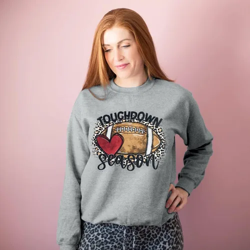 Vista 3 de MNLYBABY Touchdown Season Football Sweatshirt Women Game Day Football Pullover Shirts Football Event Sweatshirt
