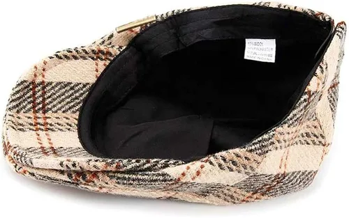 Vista 5 de Clape Sombrero plano de golf irlandés Gatsby para hombre de Newsboy Ivy Cap Tweed clásico de conducción sombrero de lana boina