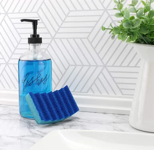 Vista 9 de Cornucopia Brands Botellas de bomba para platos de manos de 16 onzas (transparentes, juego de 2); dispensadores de bomba para cocina y hogar