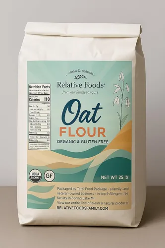 Vista 5 de Relative Foods Harina de avena orgánica, sin gluten, 3 lb