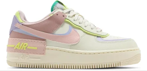 Vista 2 de Nike AIR Force 1 Shadow CashmereCoral CI0919 700 - Talla de mujer 12 KC, Blanco