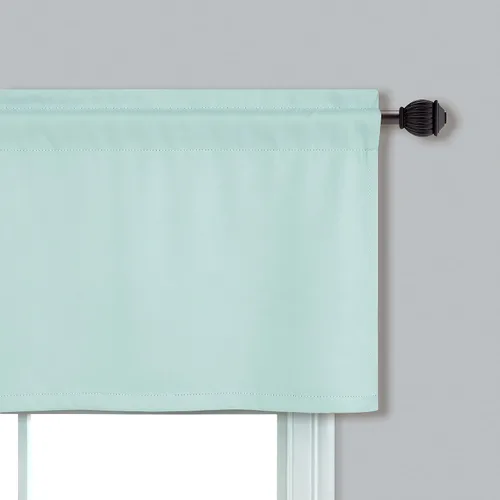 Vista 4 de Mrs.Naturall Cenefas de playa para ventana de cocina, paquete de 2 cenefas opacas con bolsillo para barra, para sala de estar, baño, 36 x 16