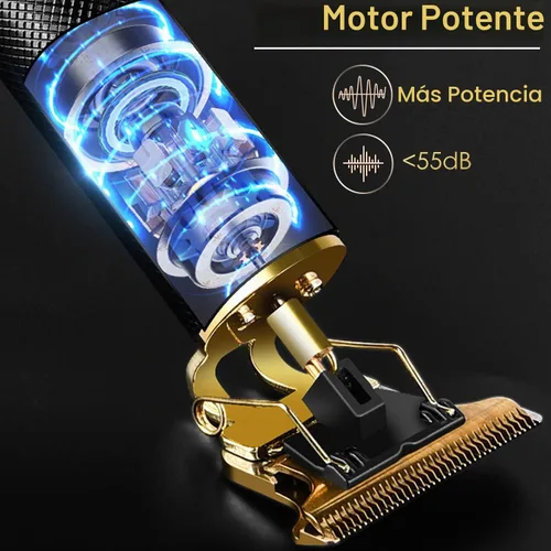 Vista 4 de Cortadoras de Cabello para Hombres, Recortadora de Cabello con Cuchilla en T, Recortadora de Espacio Cero, Recortadora de Barba Inalámbrica